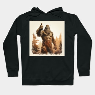 Vintage Bigfoot Sasquatch Yowie Hoodie